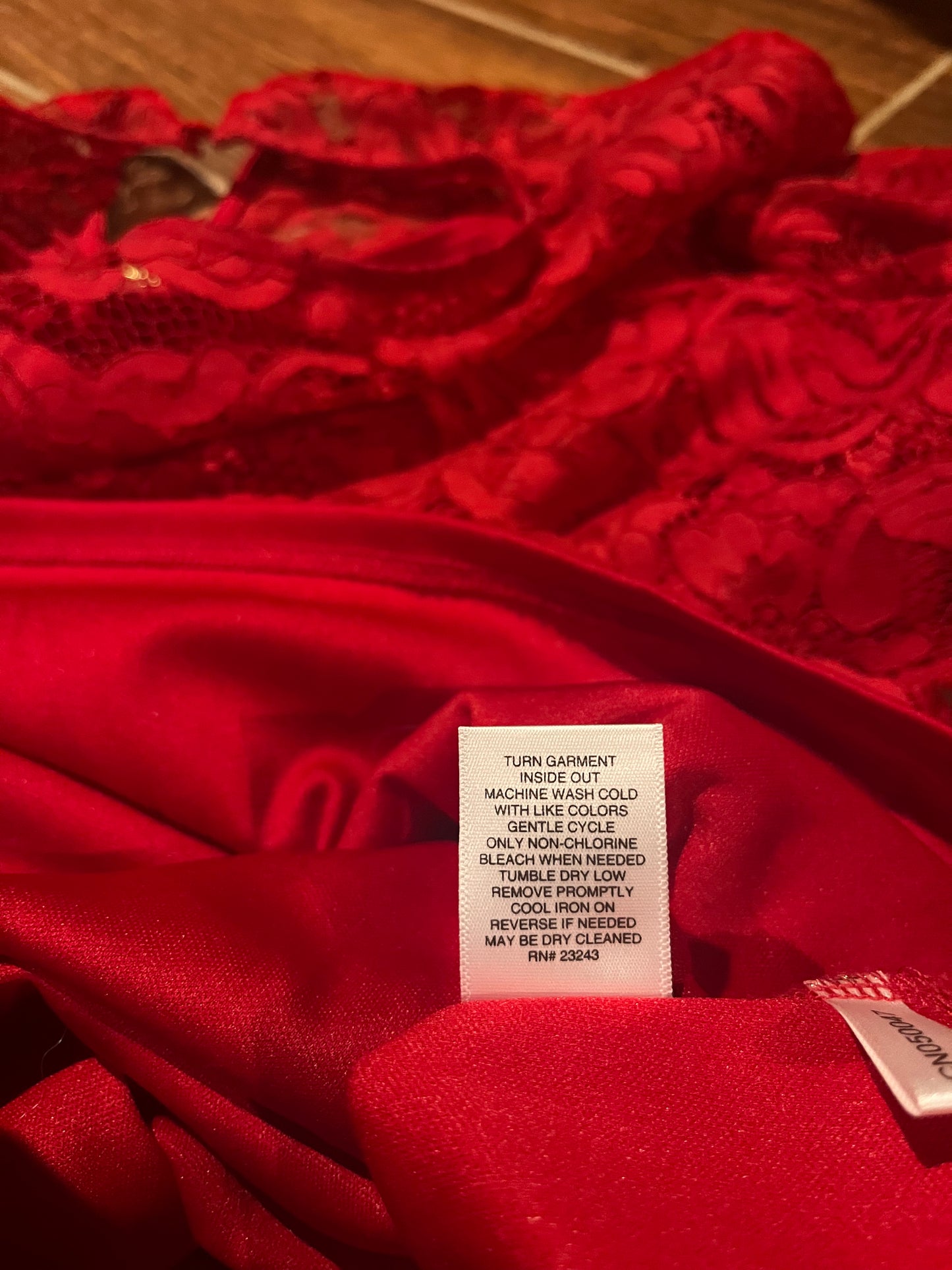 New York & Co. red crochet dress