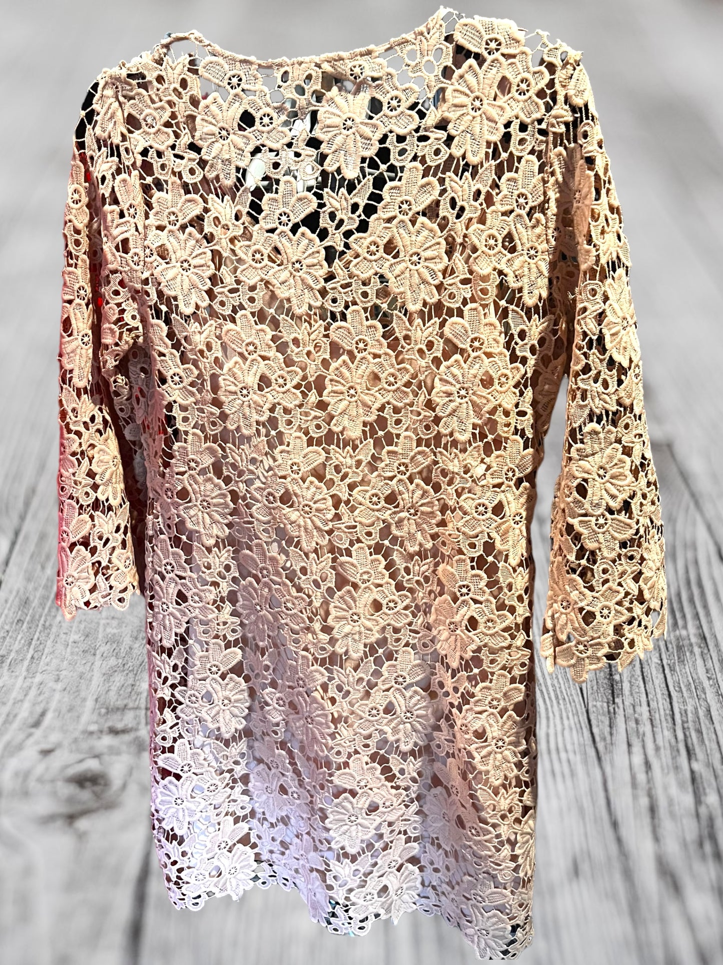 Boston Proper pale pink lace
