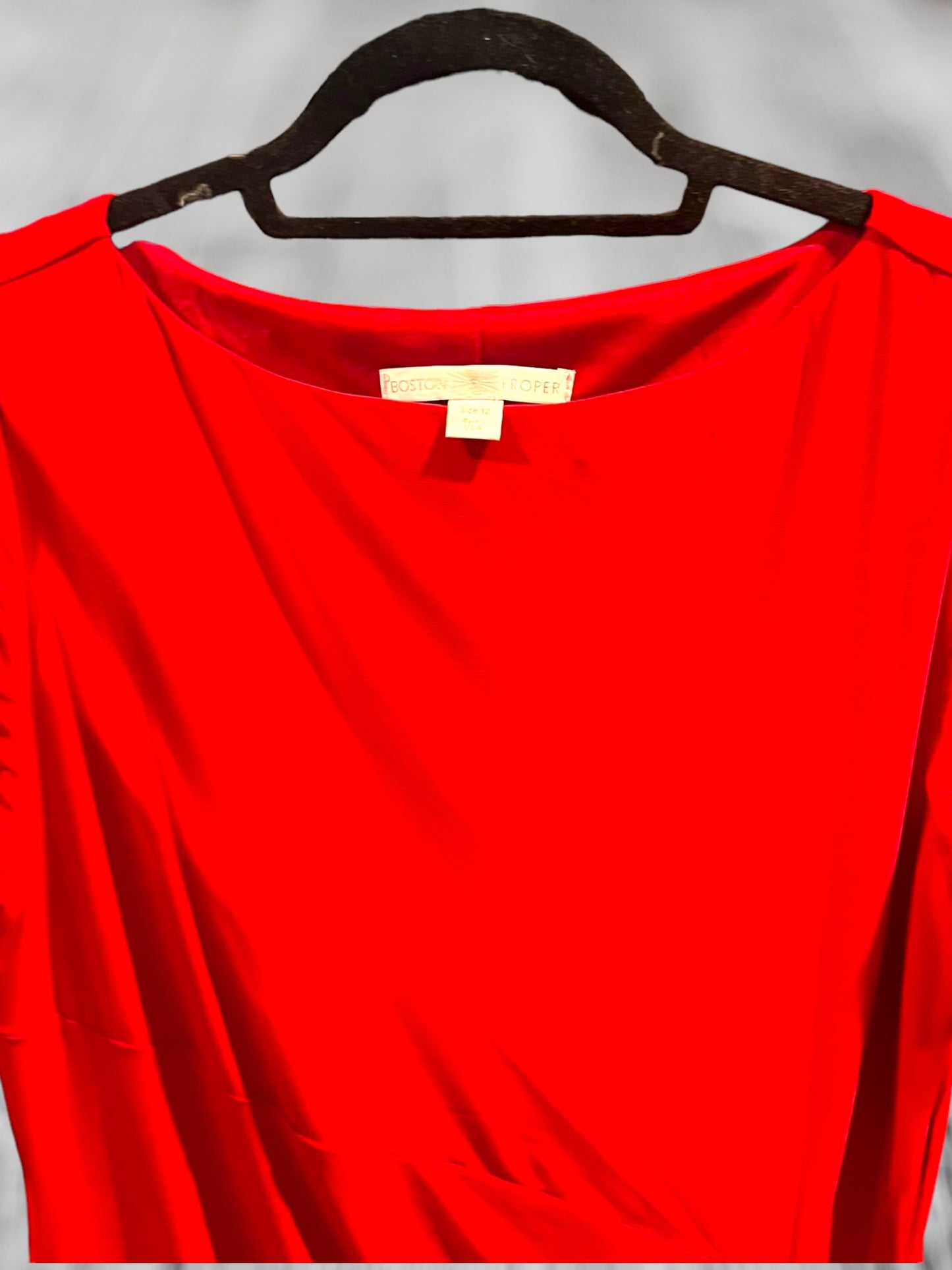 Boston Proper red wrap dress