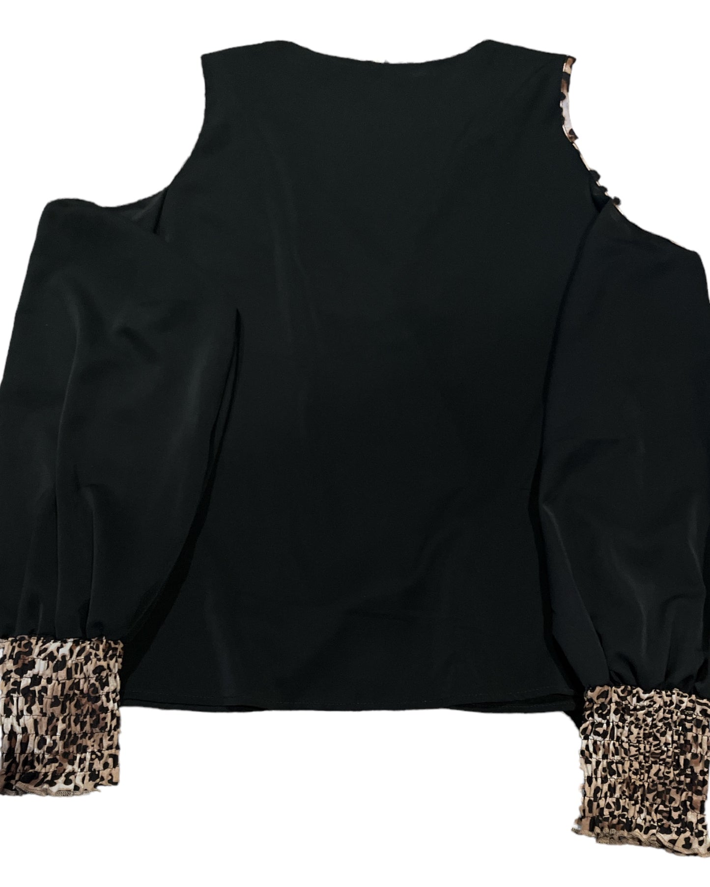 SHEIN leopard detail shirt