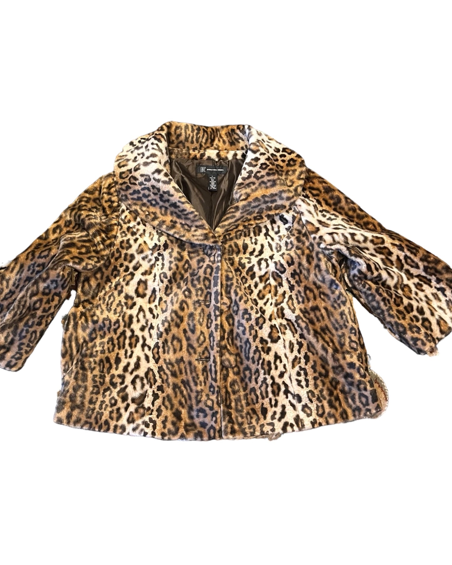 Boston Proper⭐️ Leopard 3/4 sleeve jacket