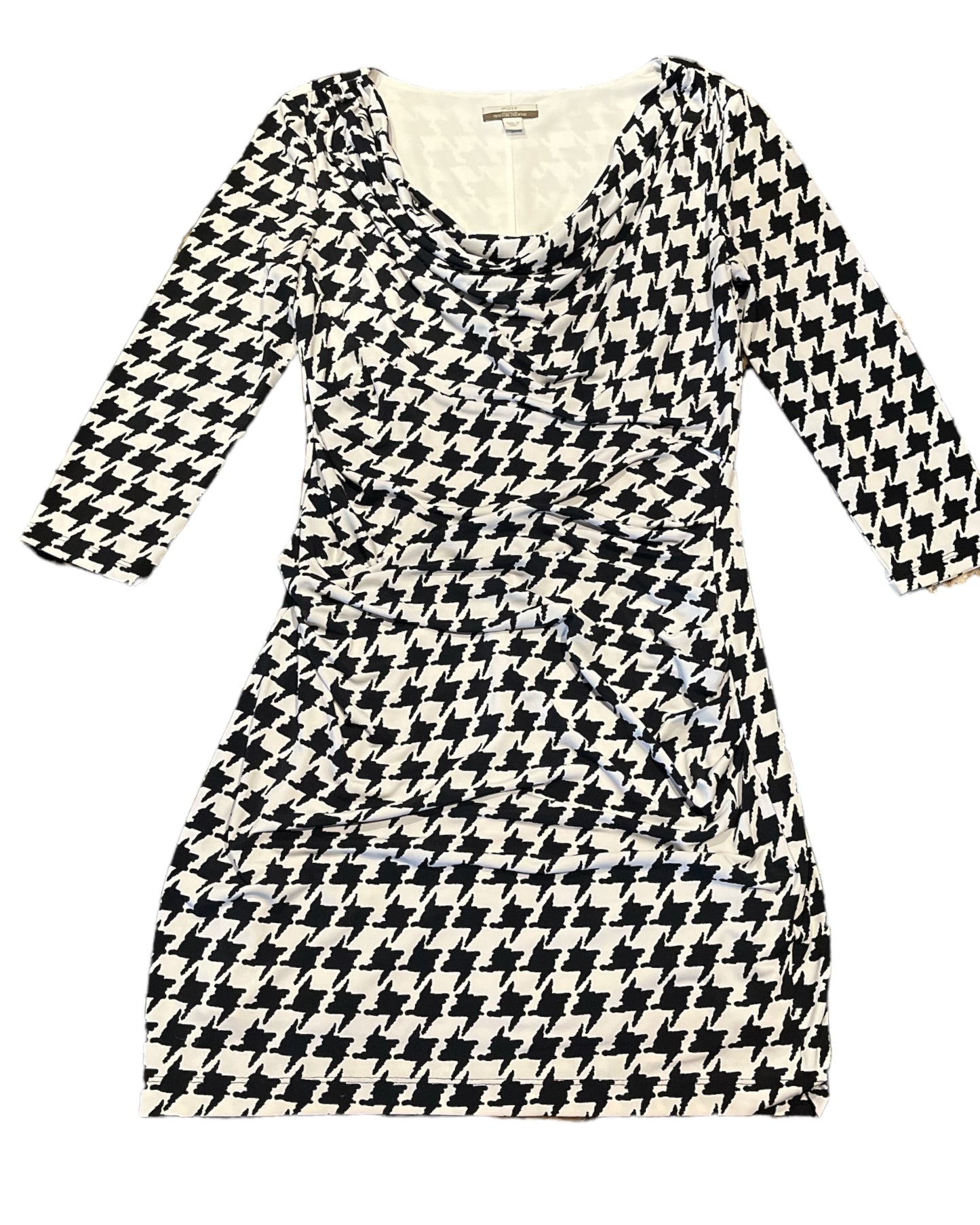 Boston Proper ⭐️ checkered B&W dress