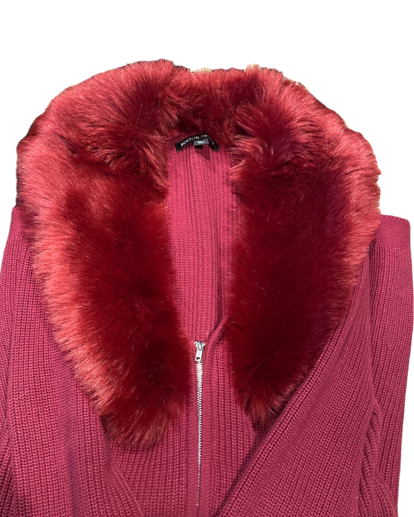 Boston Proper ⭐️ plush f/fur sweater