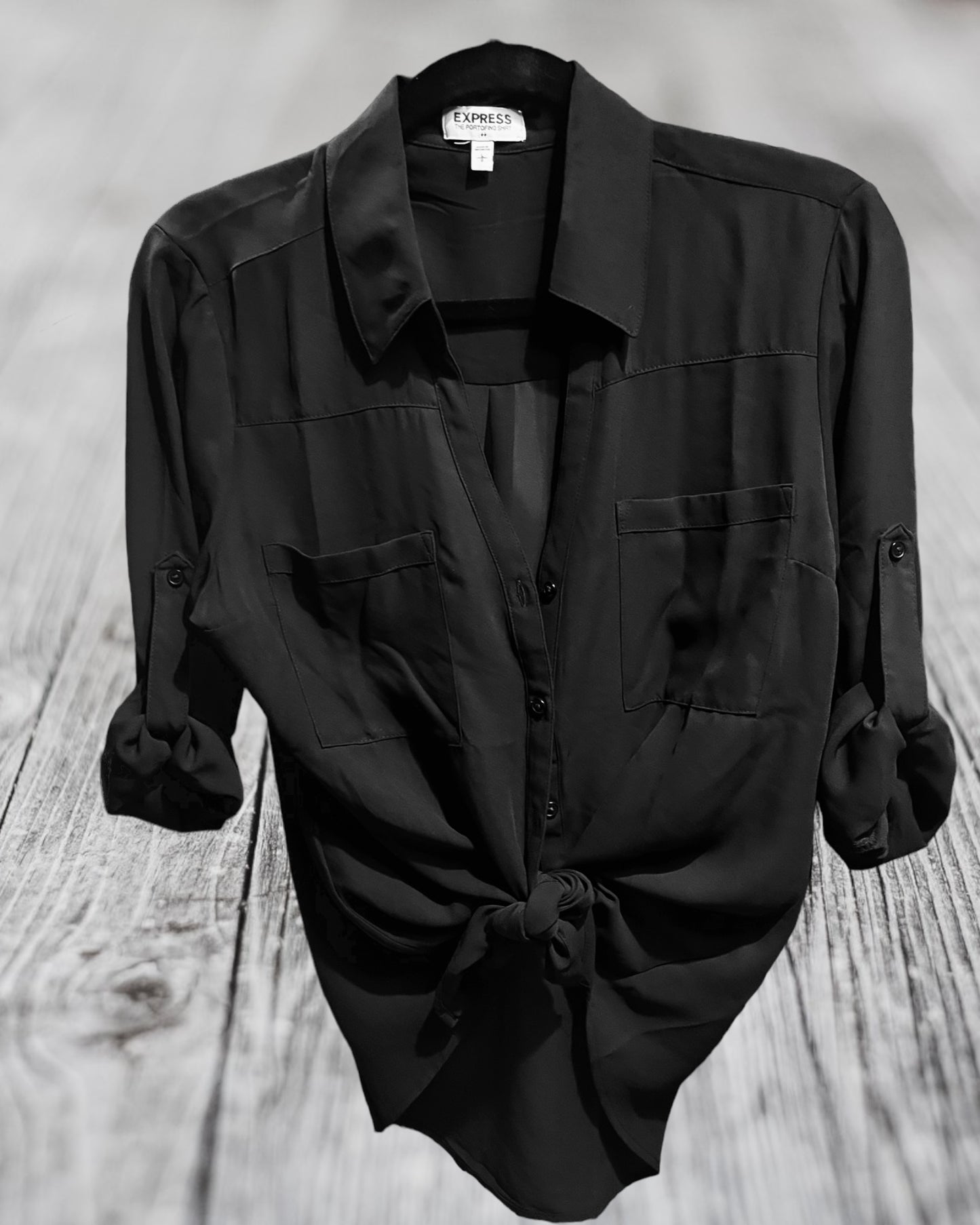 Express black Portofino shirt