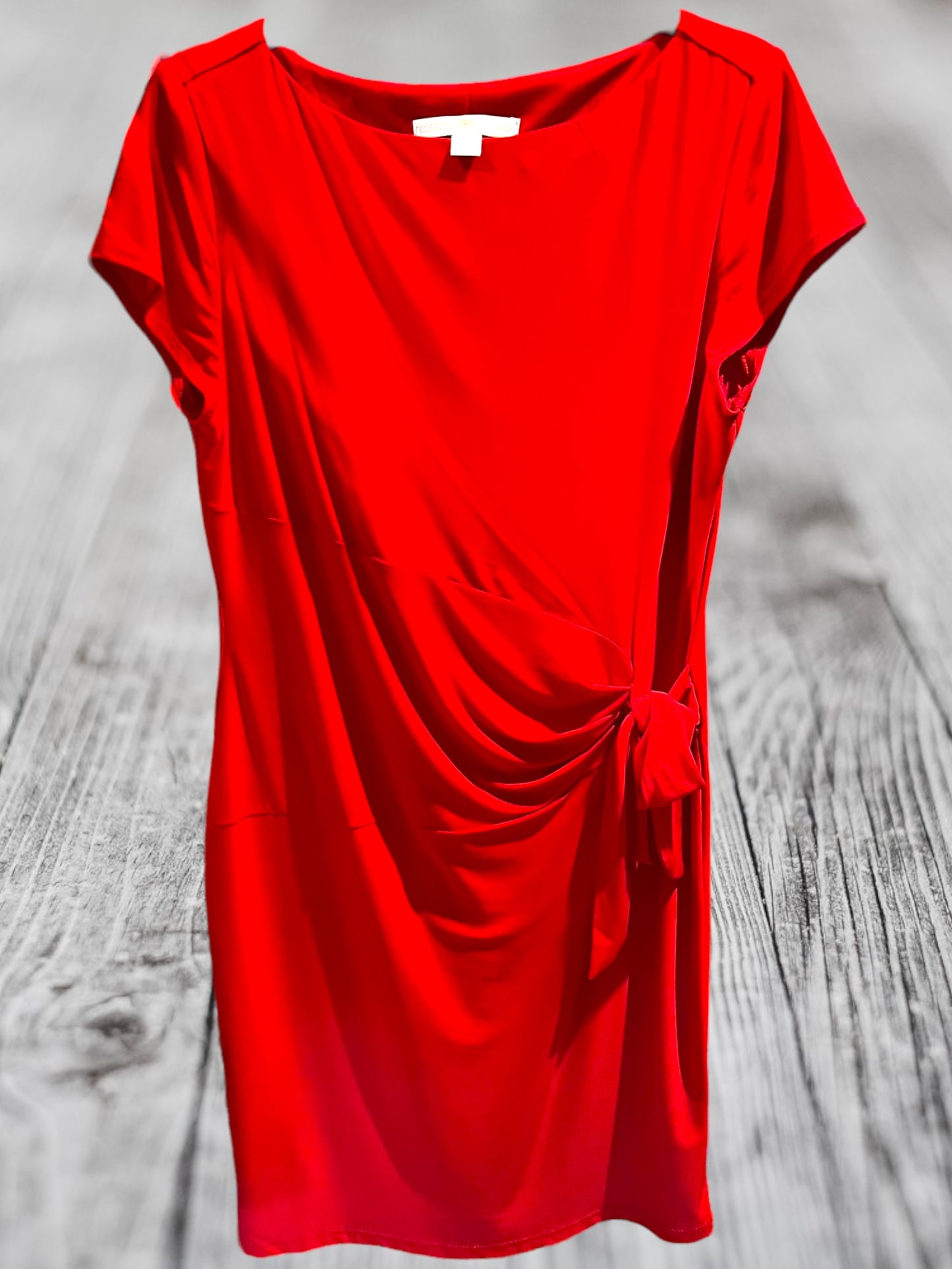 Boston Proper red wrap dress