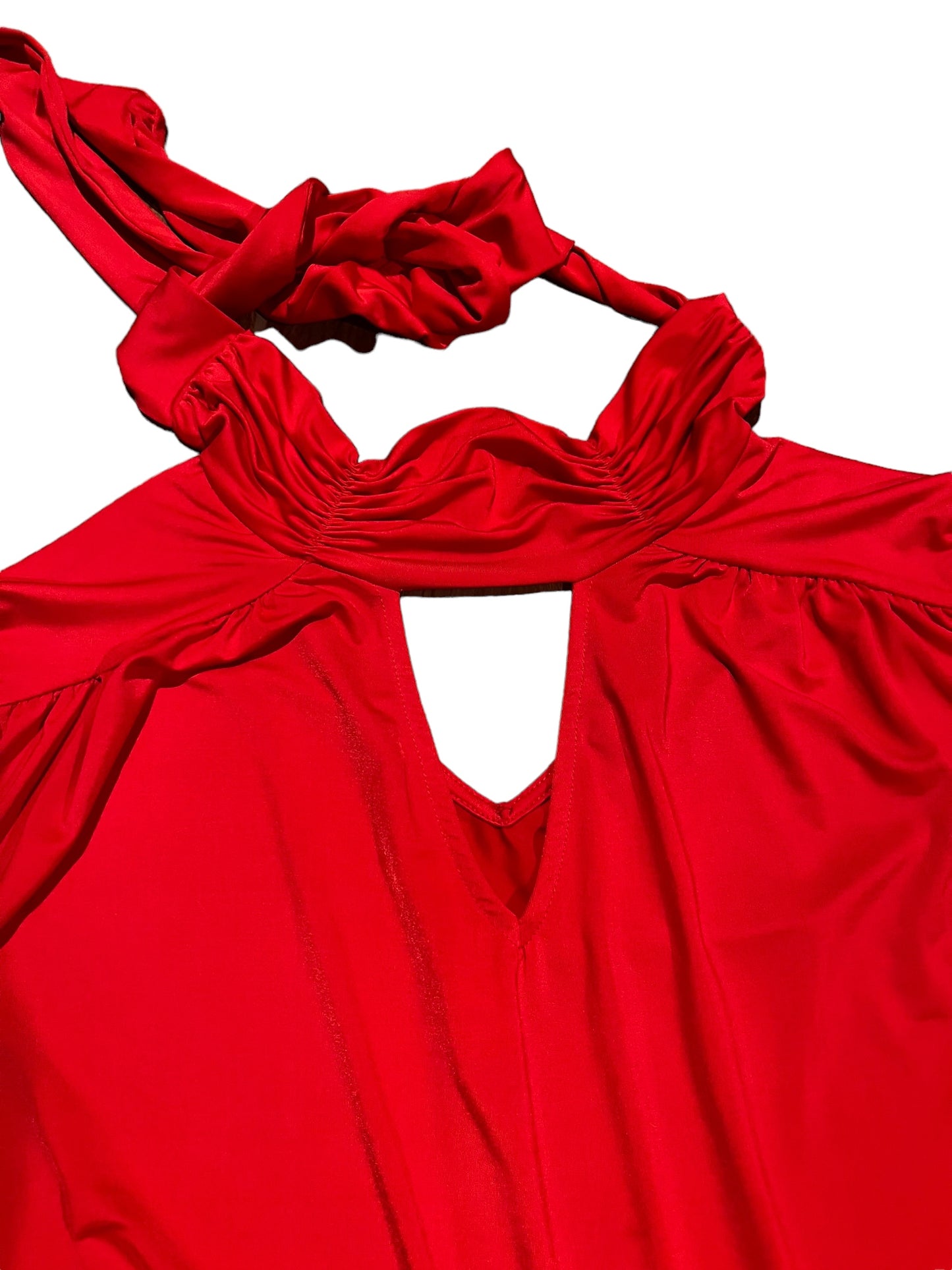 Boston Proper ⭐️ silky fun red top
