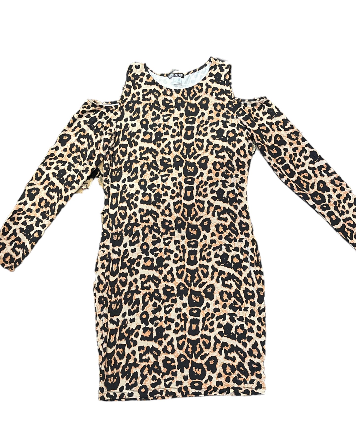 Boston Proper⭐️ Leopard cut out shoulder dress / tunic
