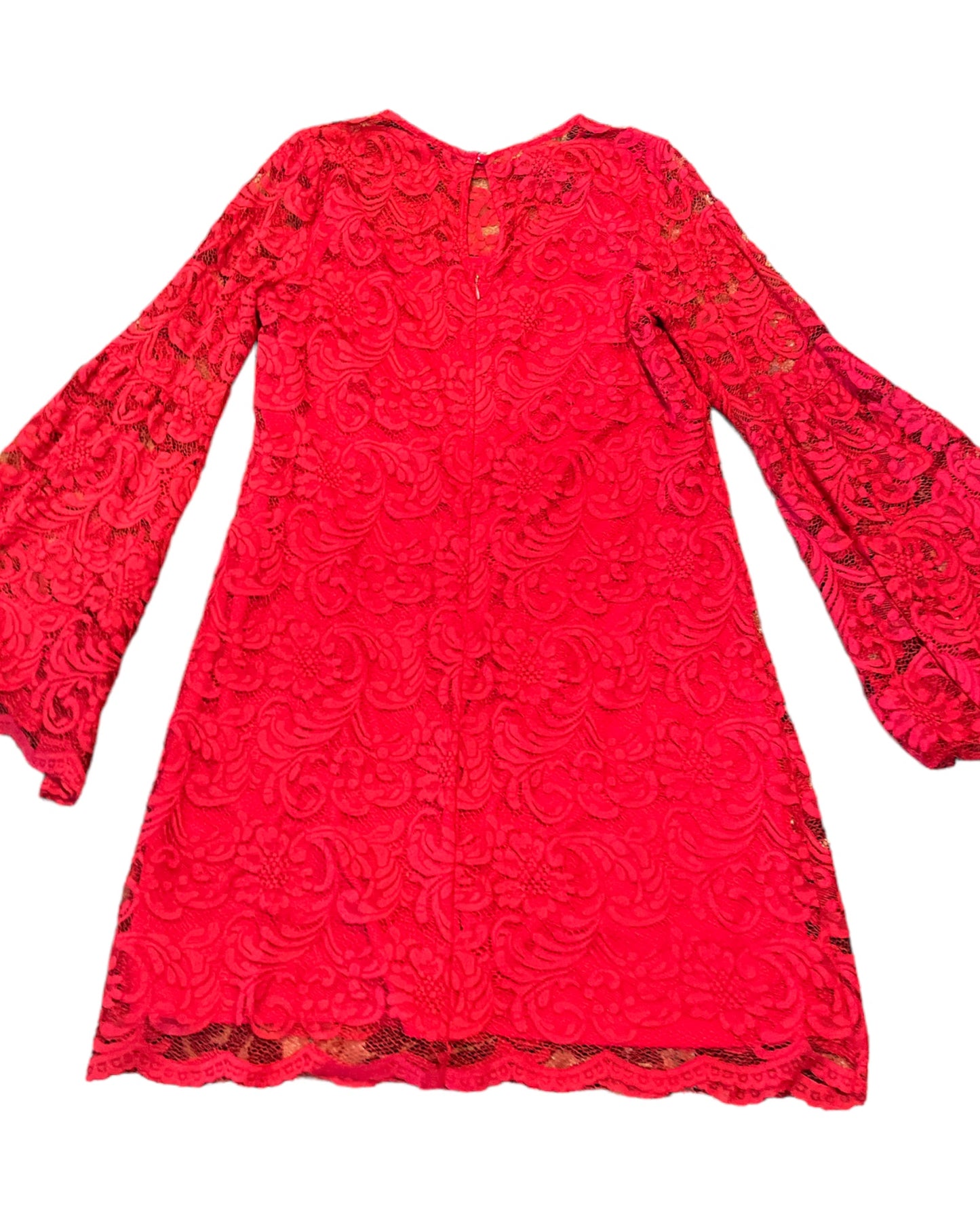 New York & Co. red crochet dress
