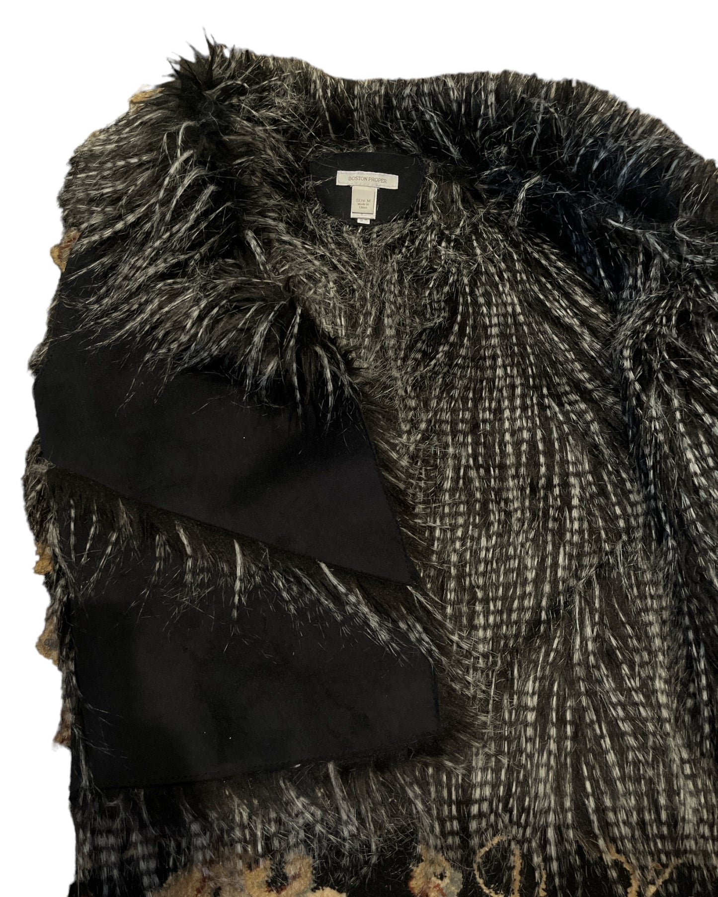 Boston Proper ⭐️ faux fur short vest