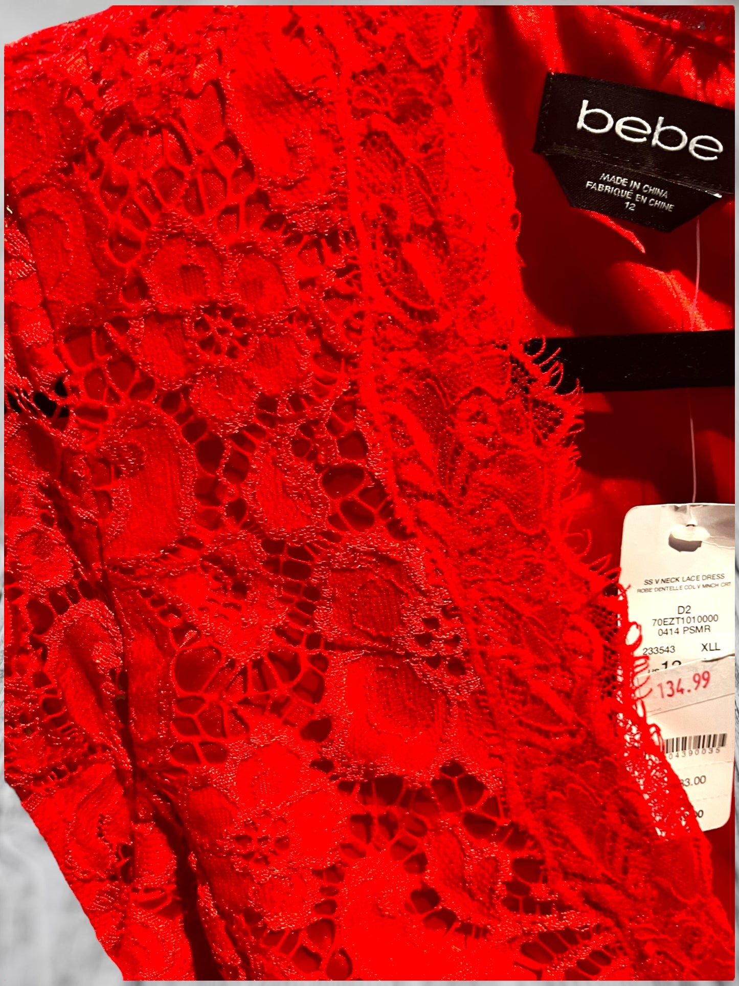 BeBe HOT lace short dress