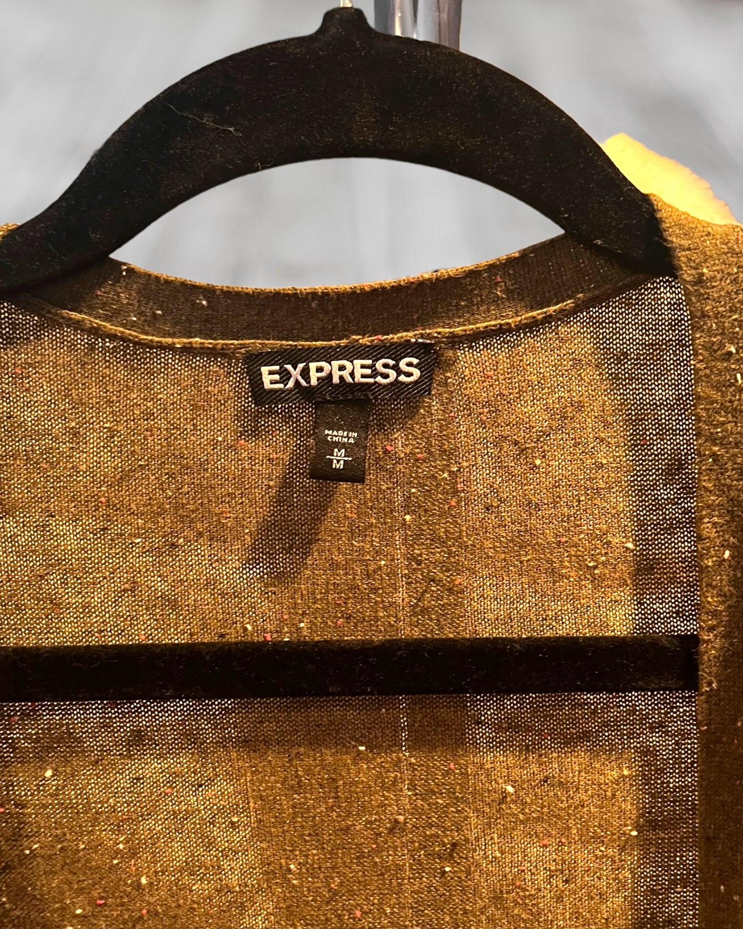 EXPRESS heather green long sweater