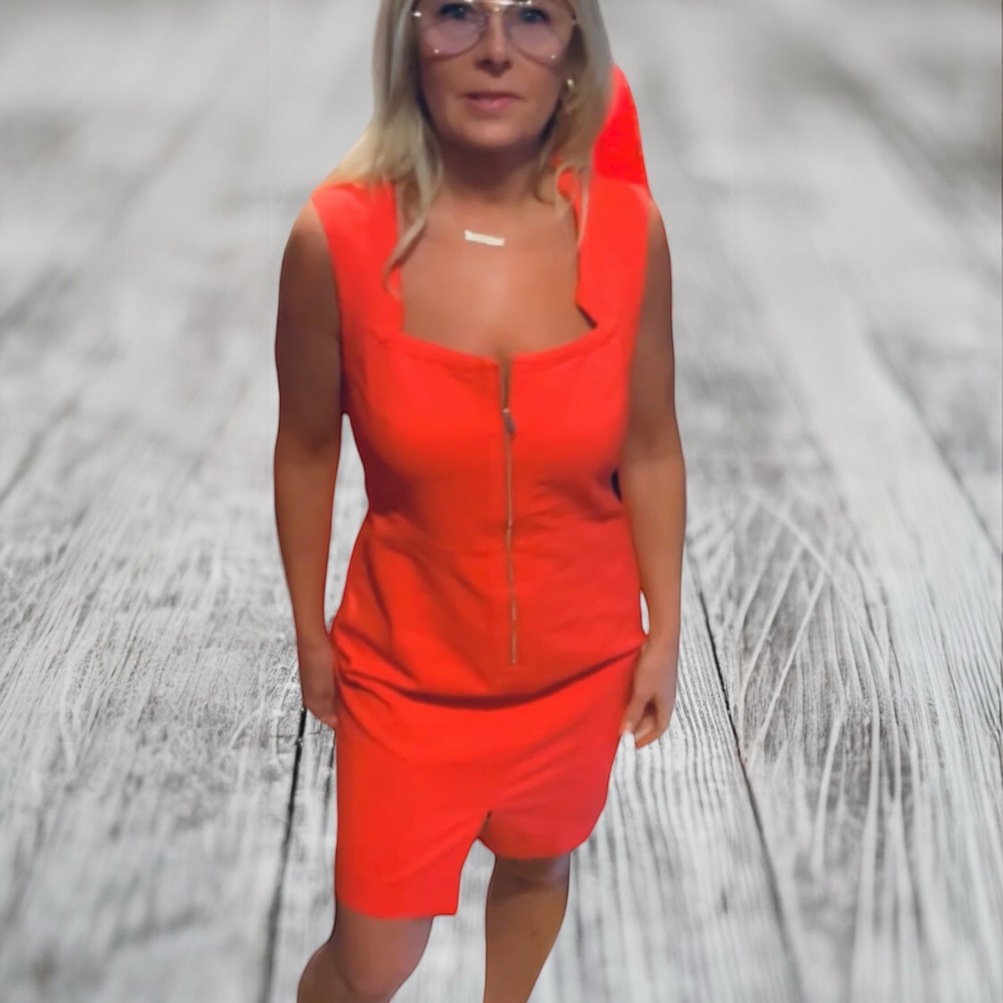 Venus red short dress