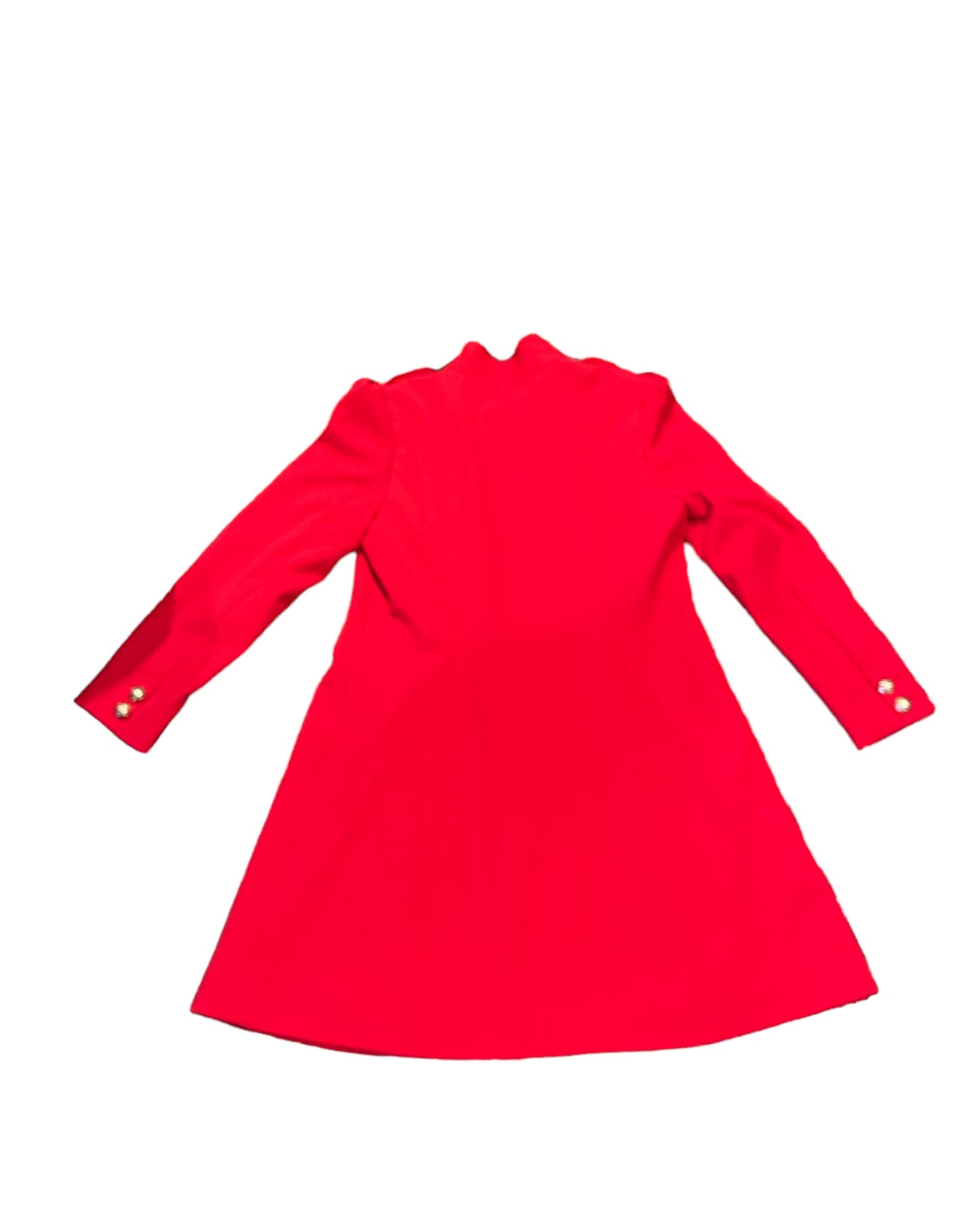 INC red military type coat